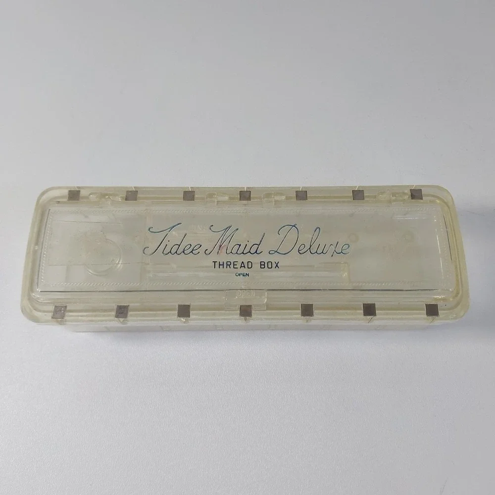 1950s Tidee Maid Deluxe‎ Sewing Thread Box VTG
